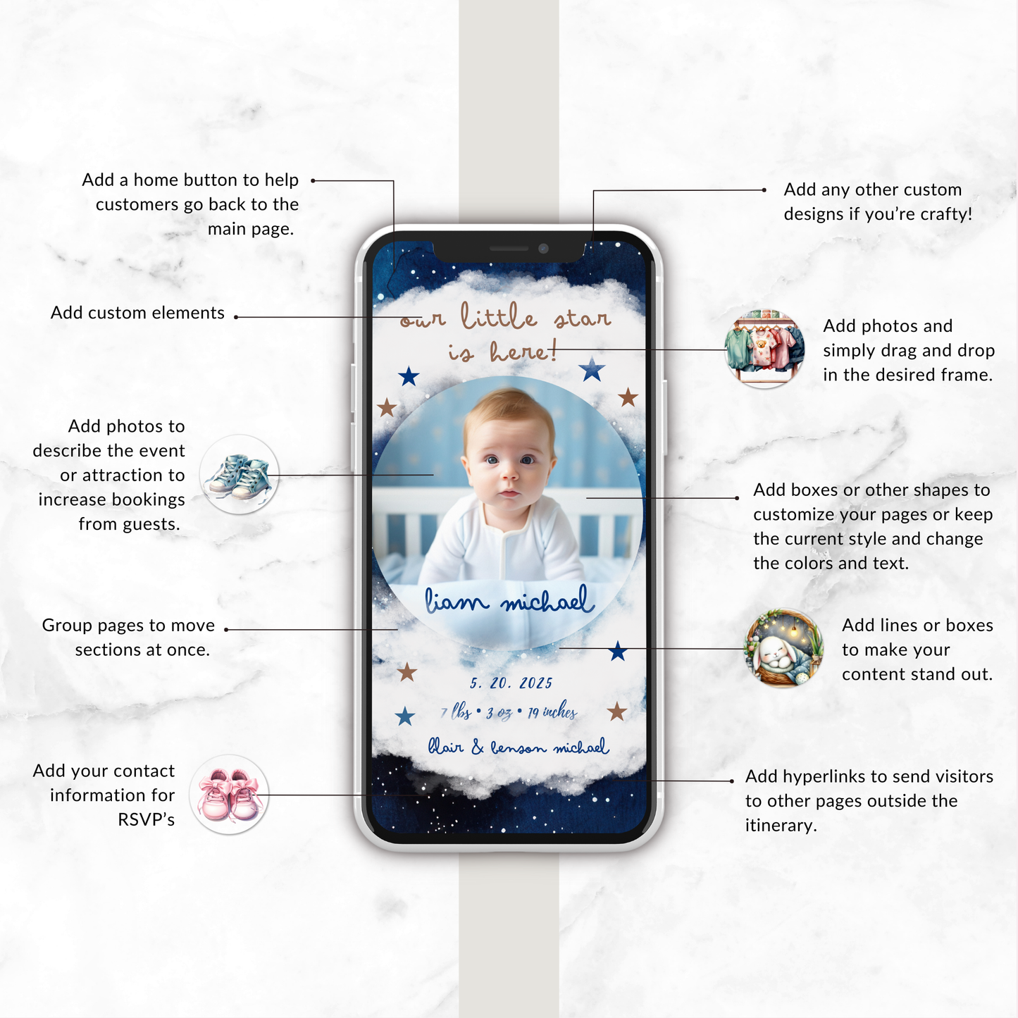 Our Little Star Baby Announcement