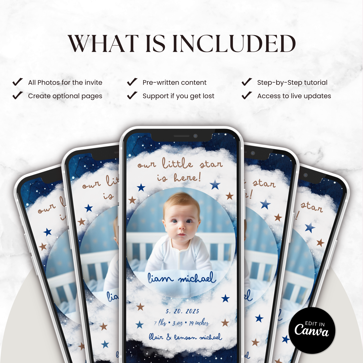 Our Little Star Baby Announcement