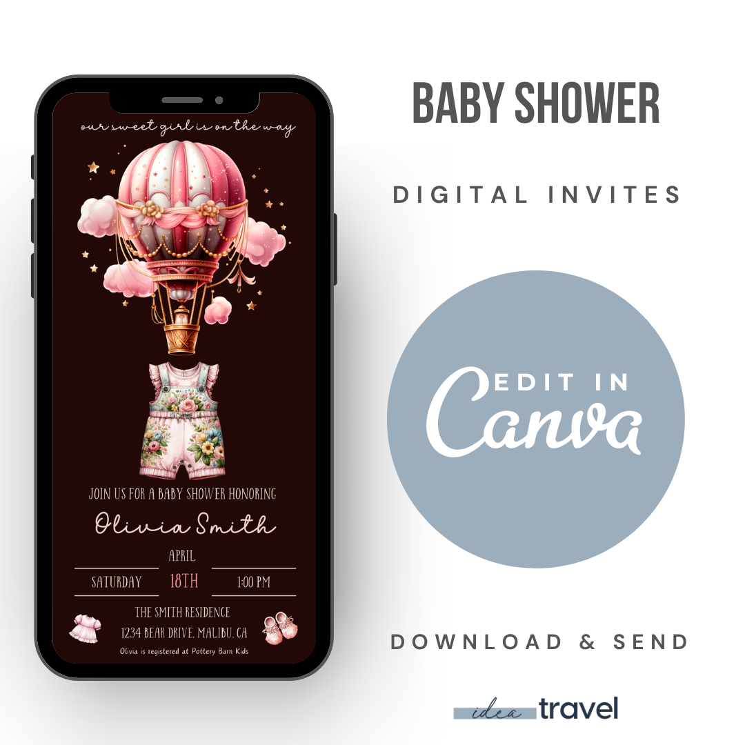 Pink Baby Shower Invitation
