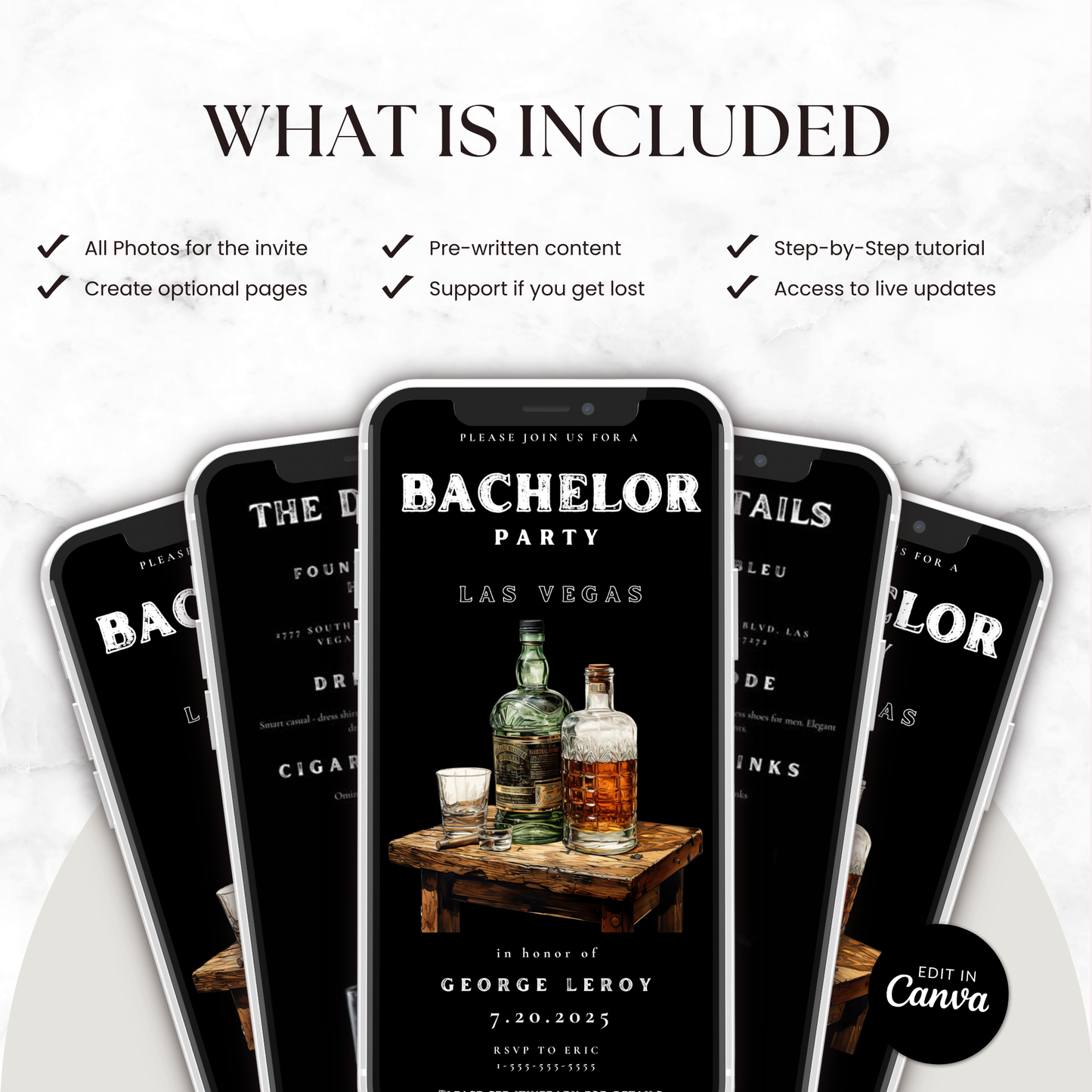 Bachelor Las Vegas Party Invite