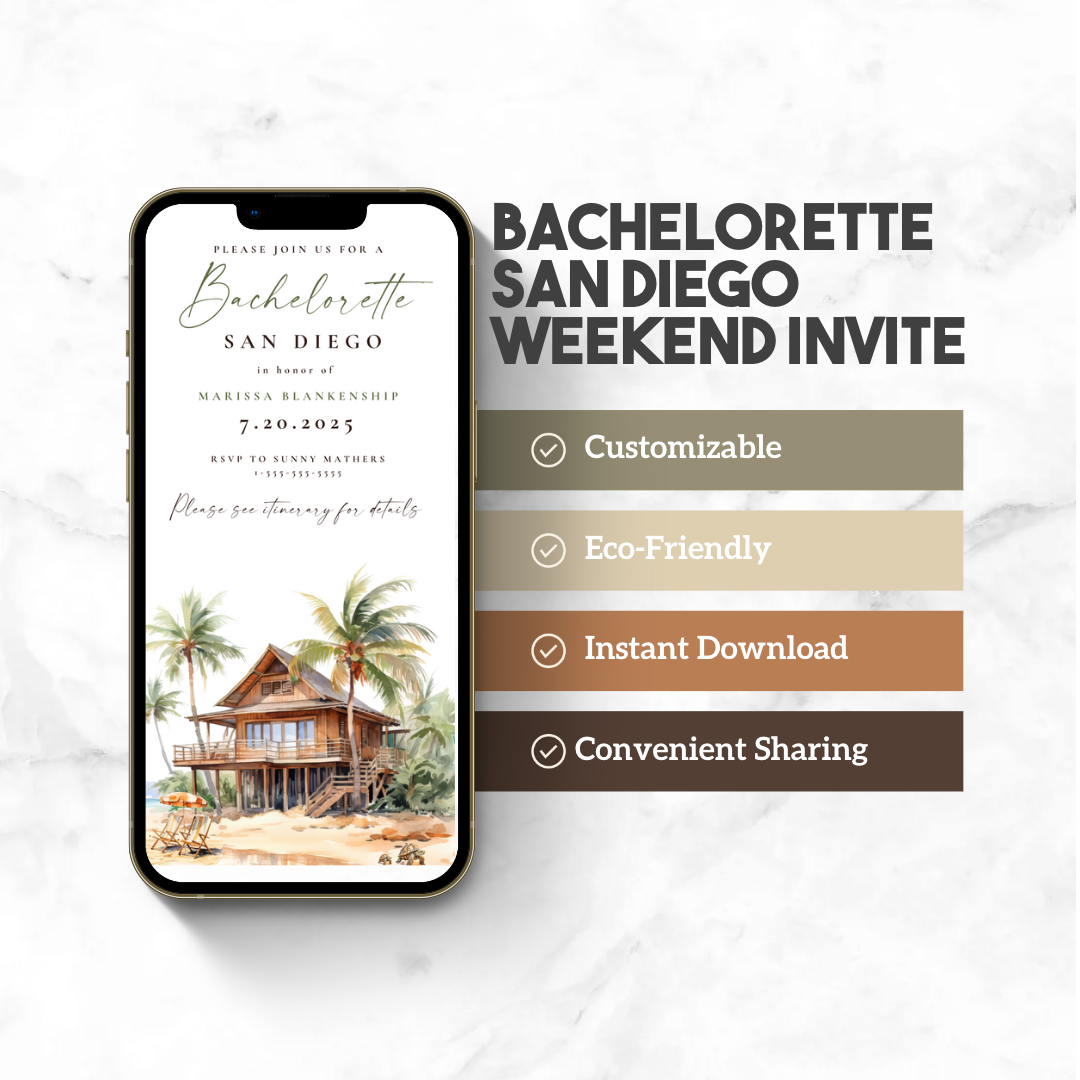 Bachelorette San Diego Itinerary