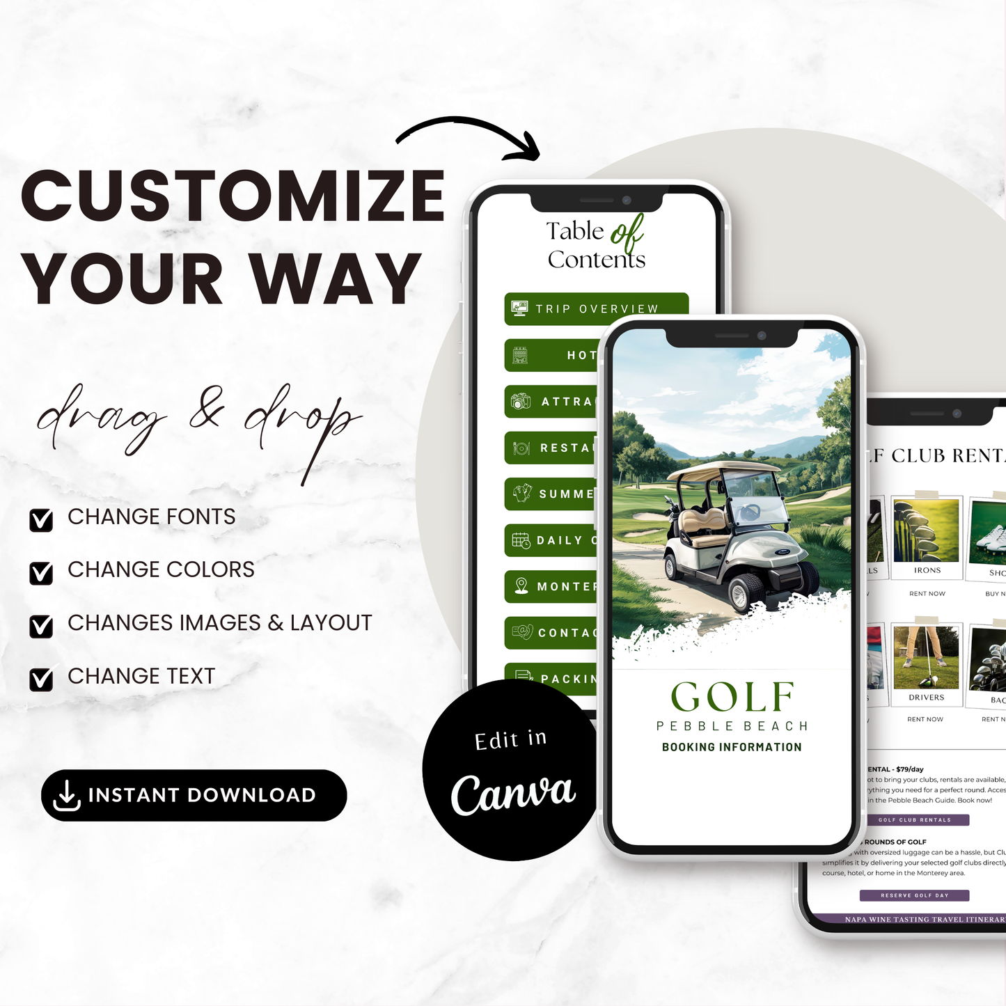 Pebble Beach Golf Itinerary