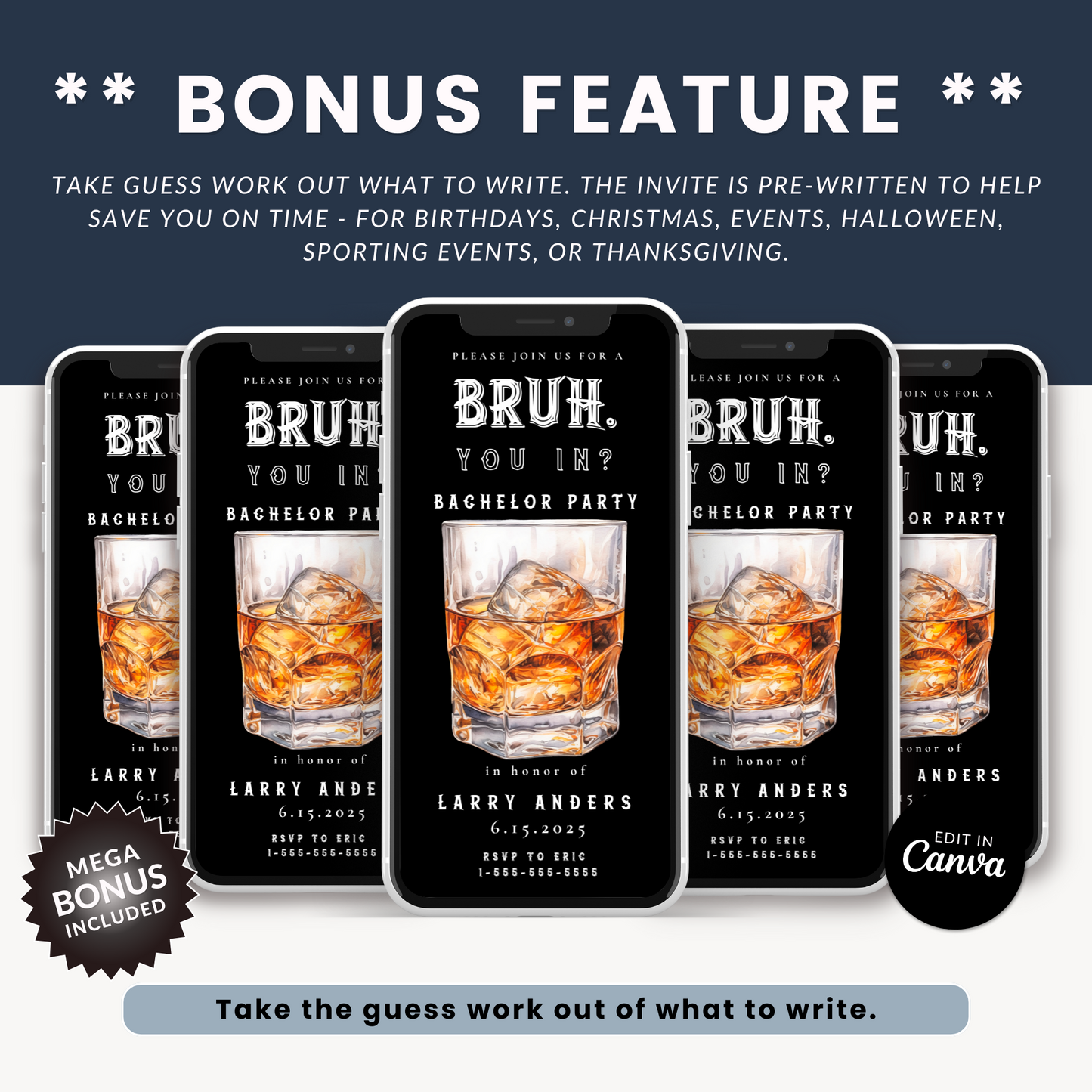 Las Vegas Bachelor Party Invite