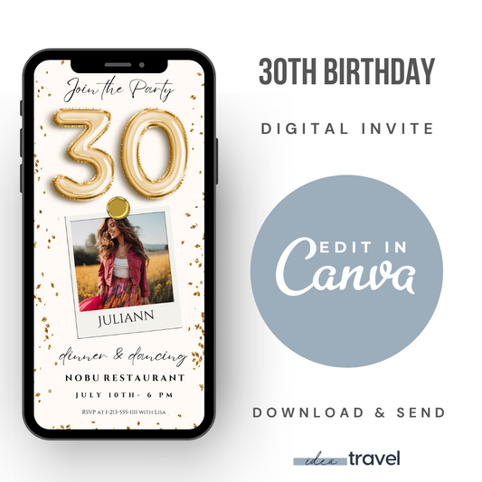 30th - Birthday Party Invite