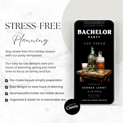Bachelor Las Vegas Party Invite