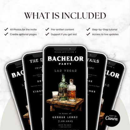 Bachelor Las Vegas Party Invite
