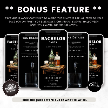 Bachelor Las Vegas Party Invite