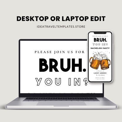 Bachelor Beer Party Invite