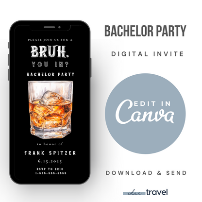 Las Vegas Bachelor Party Invite