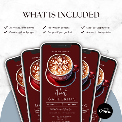 Noel Christmas Brunch Invitation