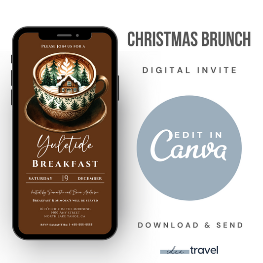 Yuletide Christmas Brunch Invitation