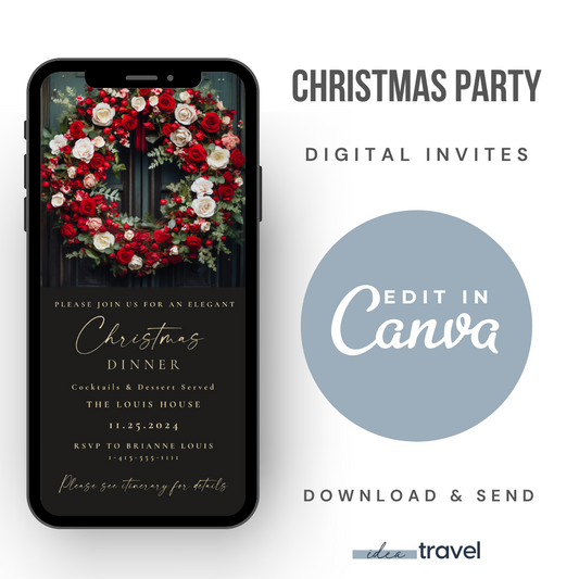 Elegant Christmas Party Invite