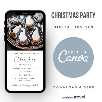 Christmas Dinner Party Invite