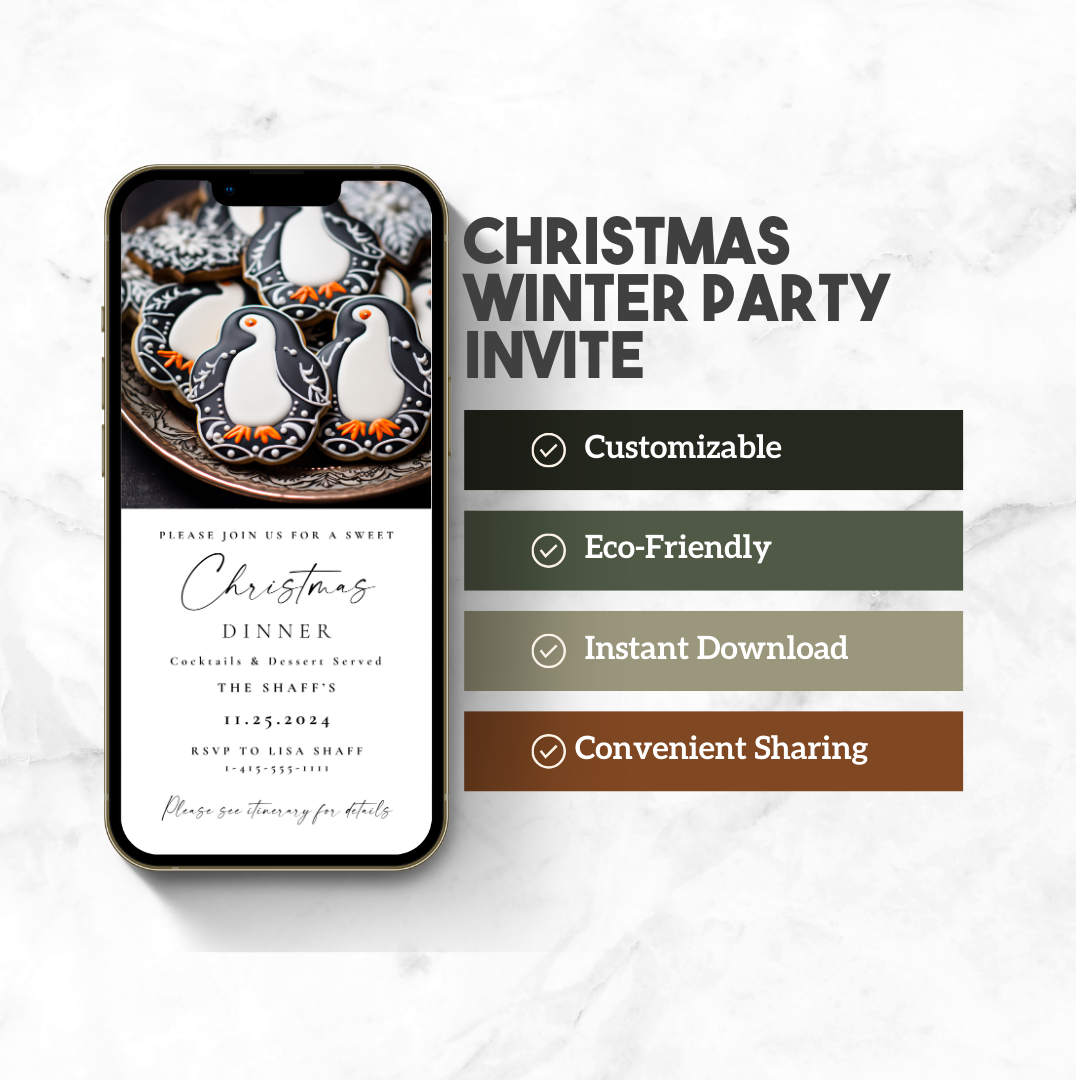 Christmas Dinner Party Invite