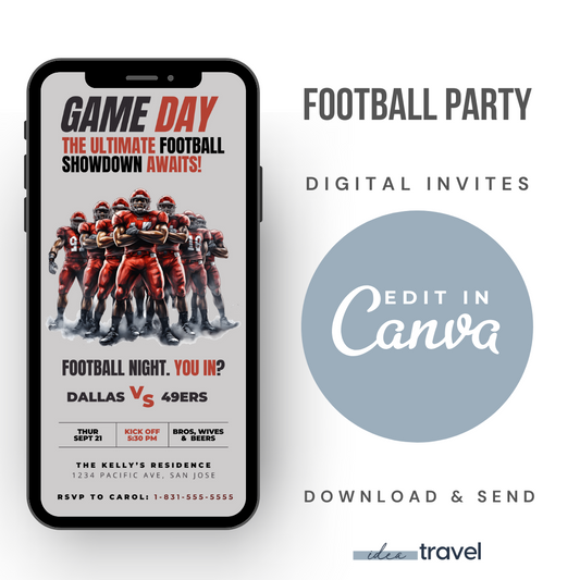 Football Game Party Invite