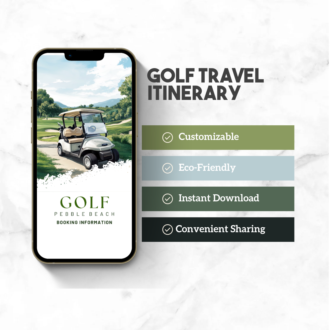 Pebble Beach Golf Itinerary