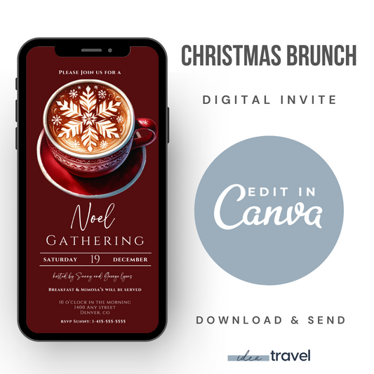 Noel Christmas Brunch Invitation