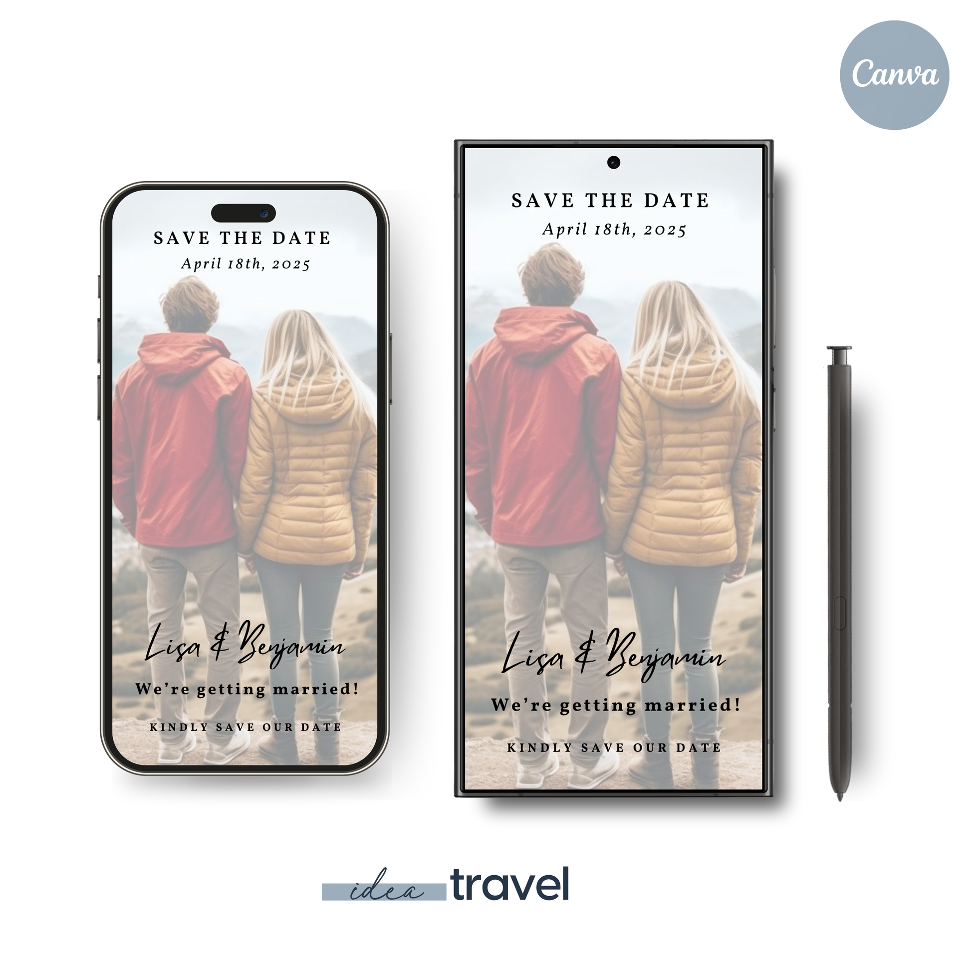 Photo Overlay - Save the Date Invite