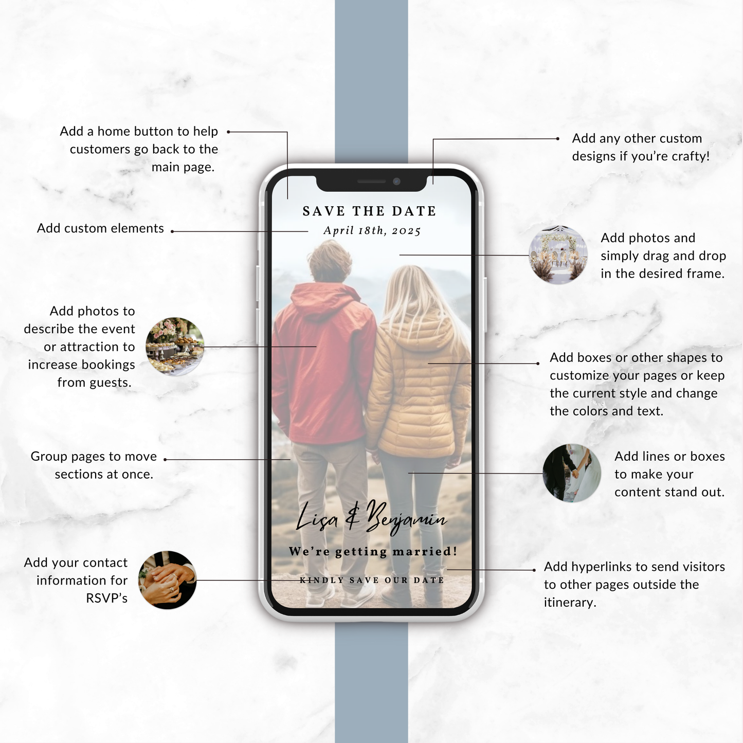 Photo Overlay - Save the Date Invite