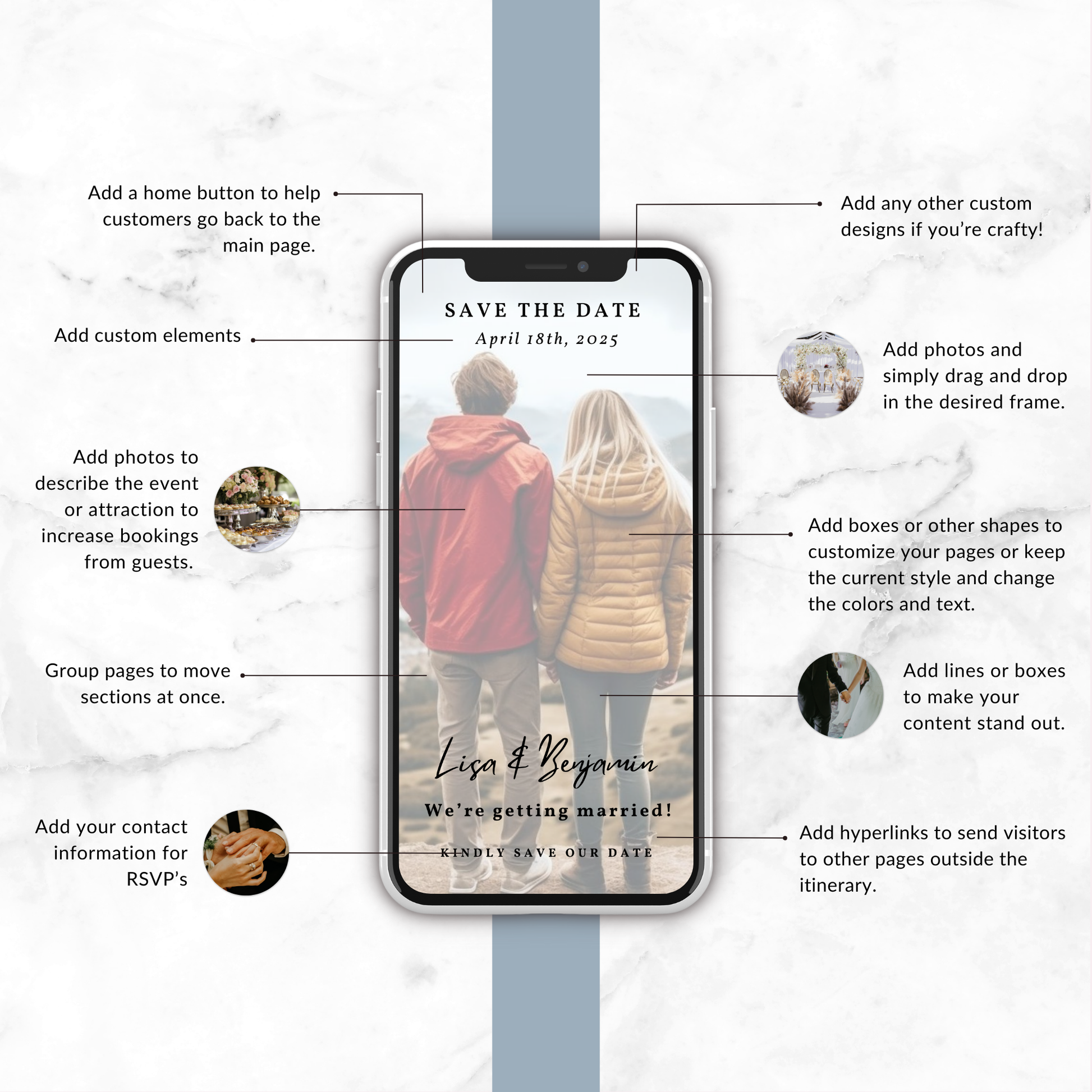 Photo Overlay - Save the Date Invite