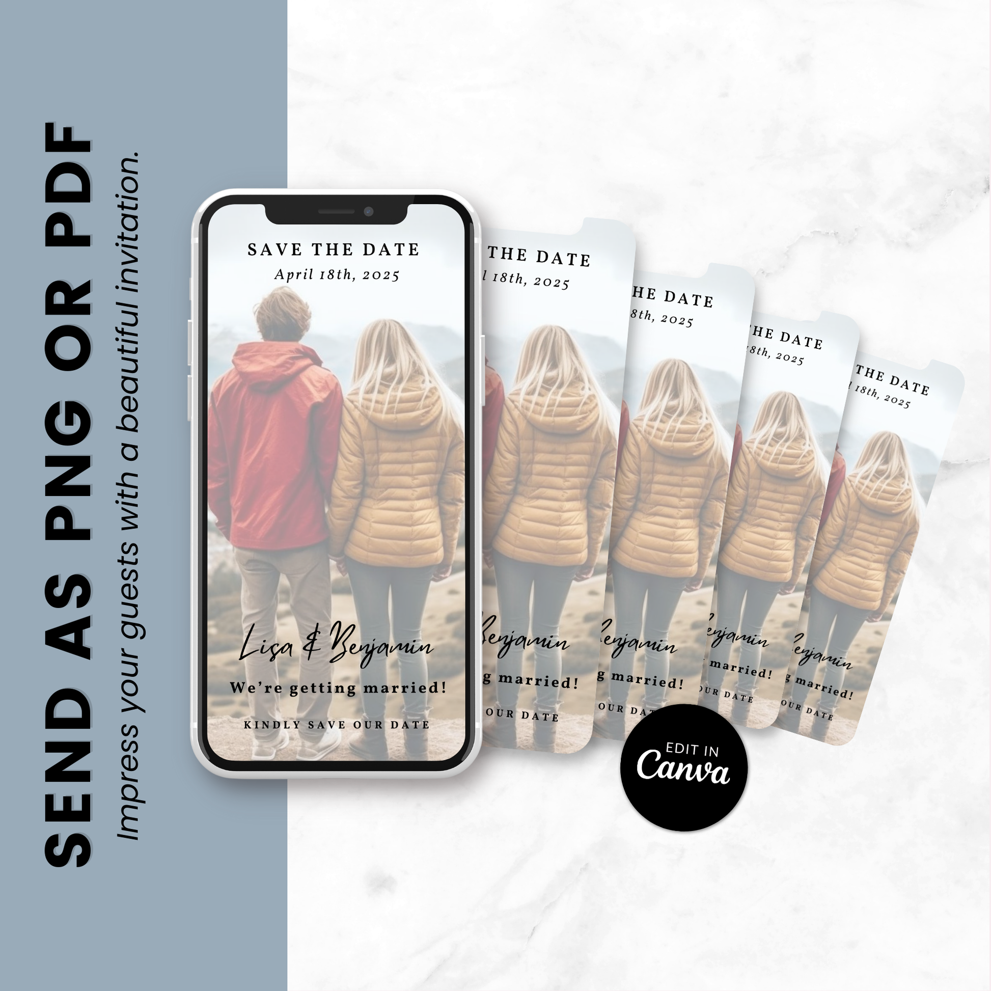 Photo Overlay - Save the Date Invite