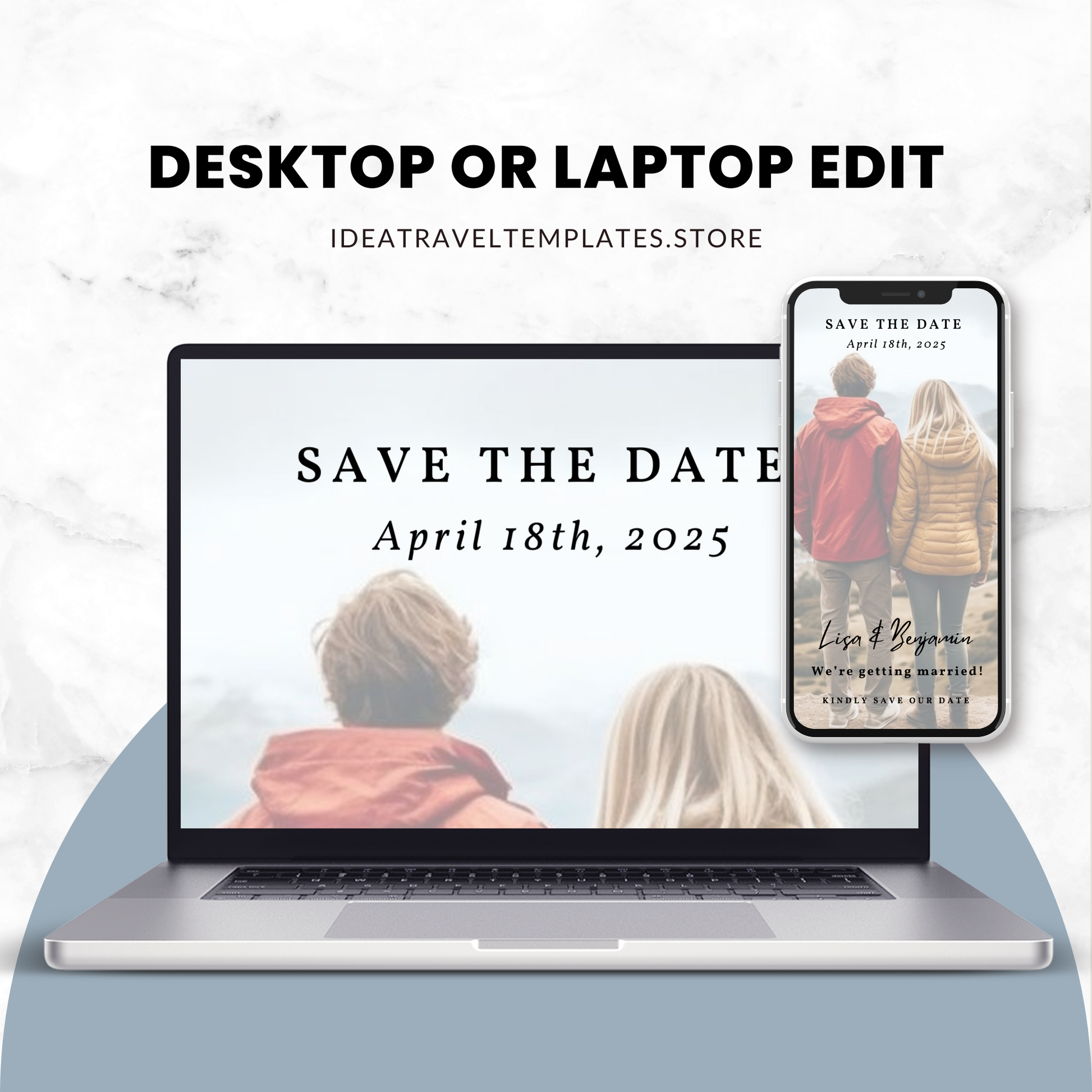 Photo Overlay - Save the Date Invite