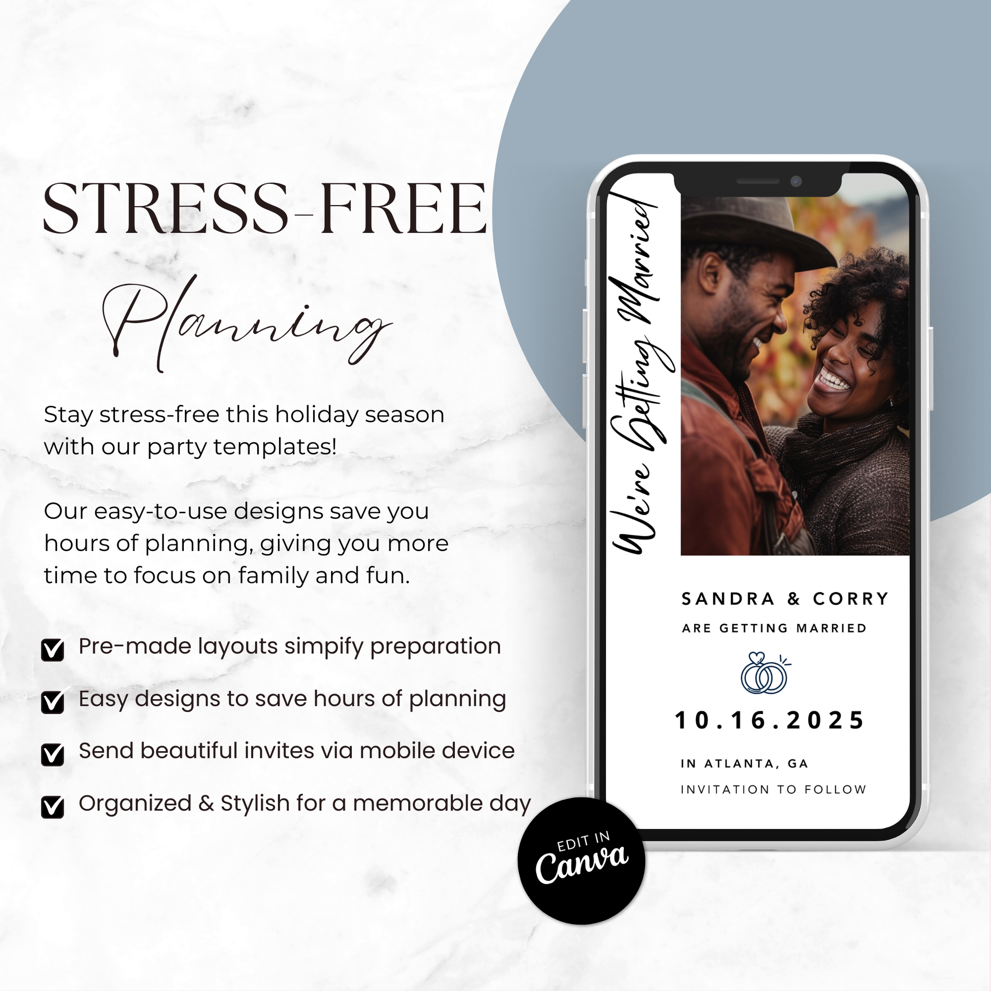 We're Getting Married - Save the Date Invite