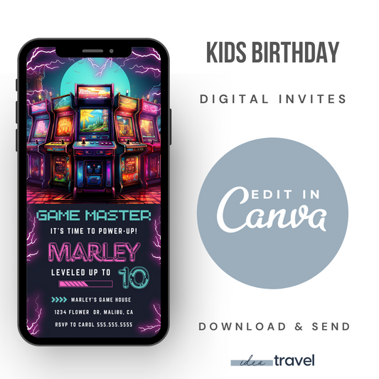 Video Game Birthday Invitation
