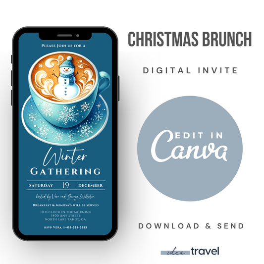 Winter Christmas Brunch Invitation