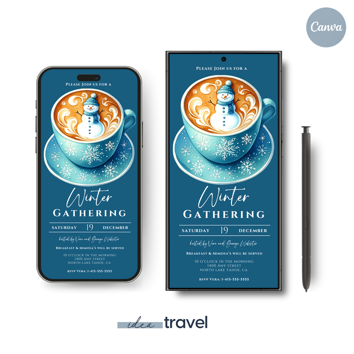 Winter Christmas Brunch Invitation