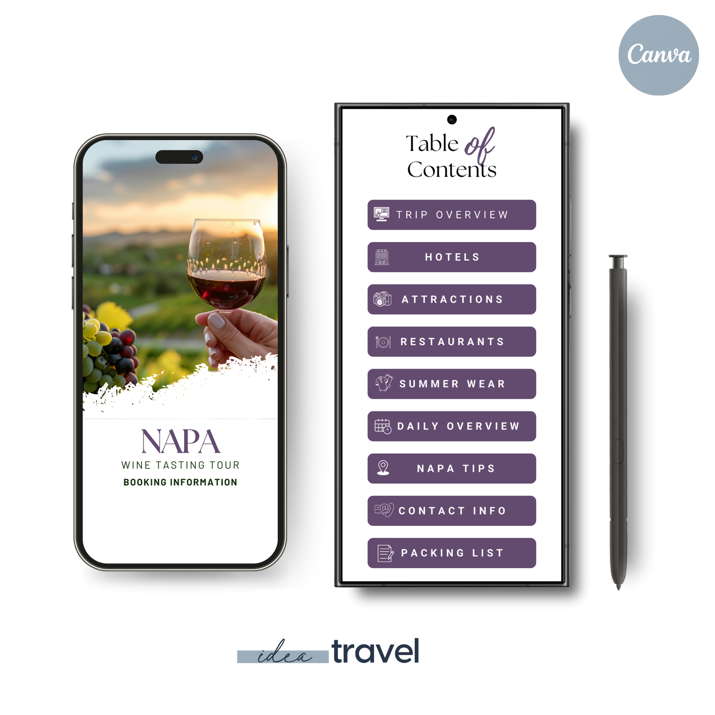 NAPA VALLEY Trip Itinerary